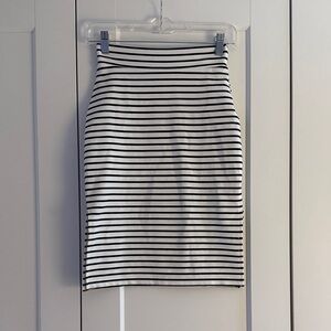MINKPINK Black and White Striped Pencil Skirt